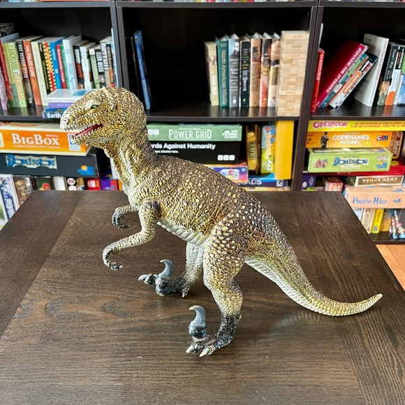 Vintage Large Dinosaur Toy Dino Dromaeosaurids Figure Velociraptor Deinonychus - Picture 3 of 16